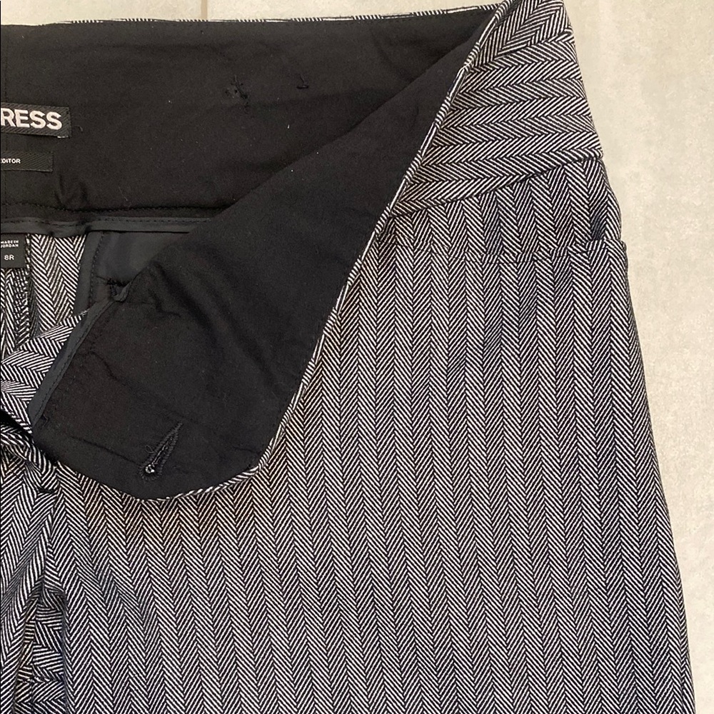 Express Gray Pinstripe Dress Pants - Picture 5 of 10